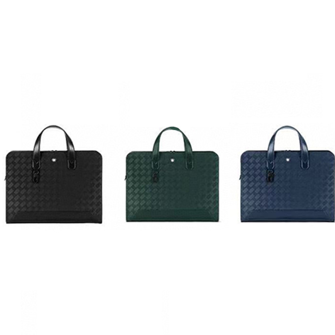 montblanc 3.0 leather crosshatch slim briefcase #198043 #129962 #199403 #131939 #130245